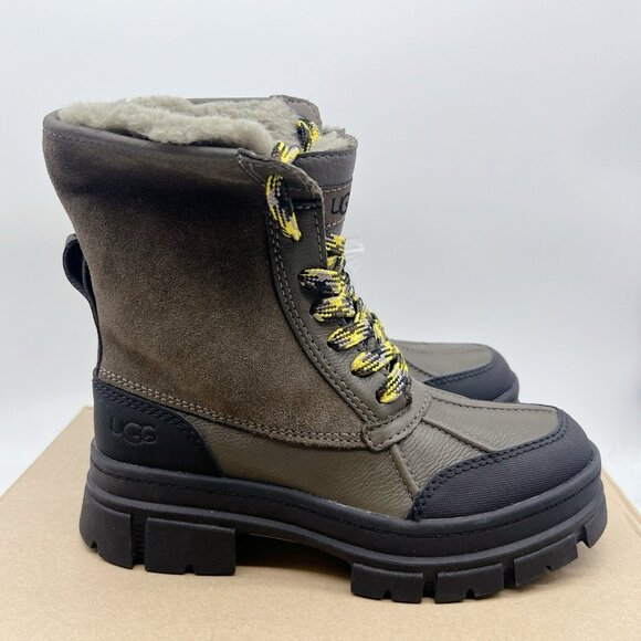 Ugg Ashton Addie Slate Platform Waterproof Combat Boots Women's US 5.5 NEW - Picture 7 of 14